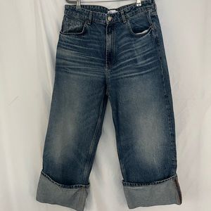 Fabulous Zara cuffed ankle jean.  Heavy, well-made denim.